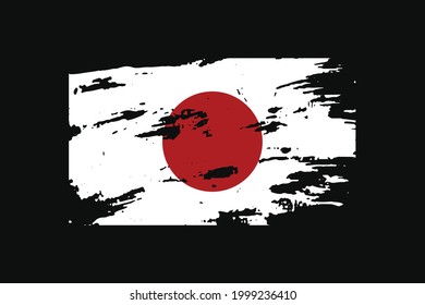 Grunge Style Flag of the Japan. It will be used t-shirt graphics, print, poster and Background.