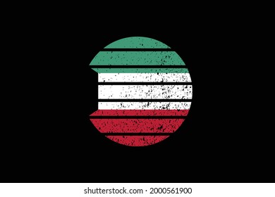 Grunge Style Flag of the Kuwait. It will be used t-shirt graphics, print, poster and Background.