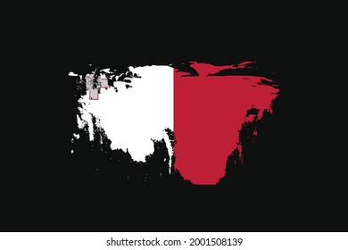 Grunge Style Flag of the Malta. It will be used t-shirt graphics, print, poster and Background.