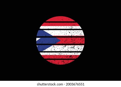 Grunge Style Flag of the Puerto Rico. It will be used t-shirt graphics, print, poster and Background.