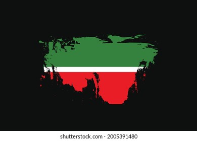 Grunge Style Flag of the Tatarstan. It will be used t-shirt graphics, print, poster and Background.