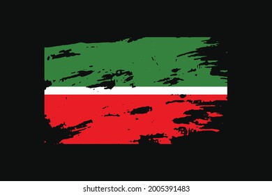 Grunge Style Flag of the Tatarstan. It will be used t-shirt graphics, print, poster and Background.