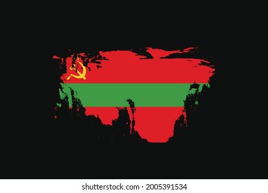 Grunge Style Flag of the Transnistria. It will be used t-shirt graphics, print, poster and Background.