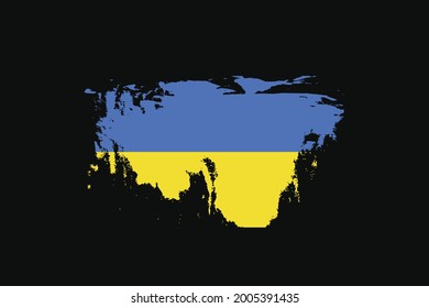 Grunge Style Flag of the Ukraine. It will be used t-shirt graphics, print, poster and Background.