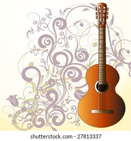 grunge style guitar background