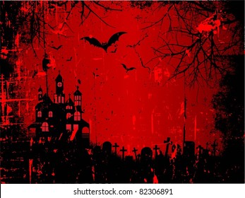 Grunge style Halloween background