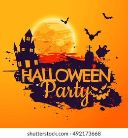 grunge style halloween party background