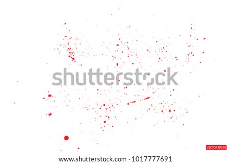Grunge style Halloween red background with blood splats