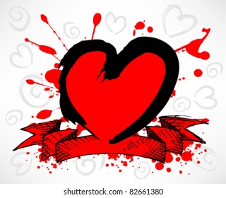 Grunge Style Heart