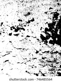 Grunge style old ancient black and white vector texture template. antique grunge background. scratched cracked surface. vector abstract retro illustration. craquelure aged and crack paint texture. 