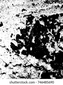 Grunge style old ancient black and white vector texture template. antique grunge background. scratched cracked surface. vector abstract retro illustration. craquelure aged and crack paint texture. 
