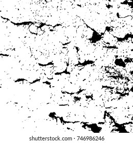 Grunge style old ancient black and white vector texture template. antique grunge background. scratched cracked surface. vector abstract retro illustration. craquelure aged and crack paint texture. 