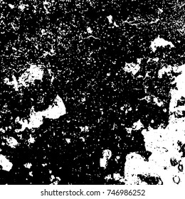 Grunge style old ancient black and white vector texture template. antique grunge background. scratched cracked surface. vector abstract retro illustration. craquelure aged and crack paint texture. 