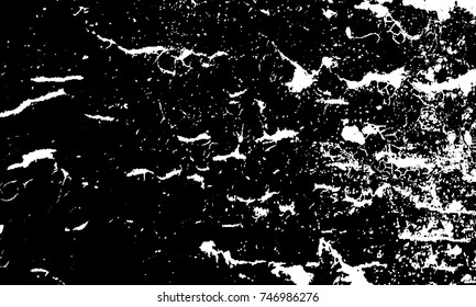 Grunge style old ancient black and white vector texture template. antique grunge background. scratched cracked surface. vector abstract retro illustration. craquelure aged and crack paint texture. 