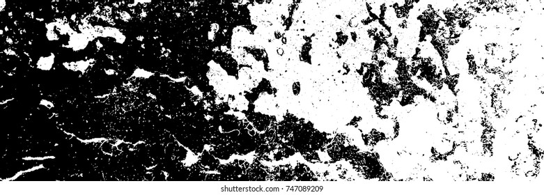 Grunge style old ancient black and white vector texture template. antique grunge background. scratched cracked surface. vector abstract retro illustration. craquelure aged and crack paint texture. 