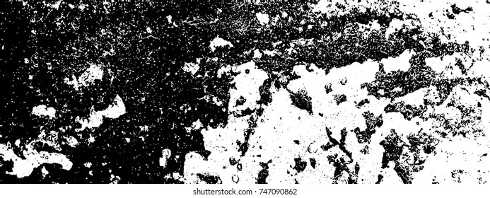 Grunge style old ancient black and white vector texture template. antique grunge background. scratched cracked surface. vector abstract retro illustration. craquelure aged and crack paint texture. 