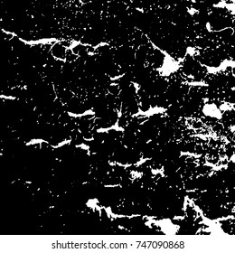 Grunge style old ancient black and white vector texture template. antique grunge background. scratched cracked surface. vector abstract retro illustration. craquelure aged and crack paint texture. 