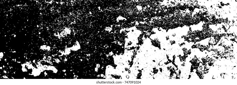 Grunge style old ancient black and white vector texture template. antique grunge background. scratched cracked surface. vector abstract retro illustration. craquelure aged and crack paint texture. 