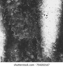 Grunge style old ancient black and white vector texture template. antique grunge background. scratched cracked surface. vector abstract retro illustration. craquelure aged and dirty paint texture.