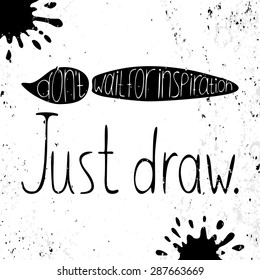 Grunge style poster design template
