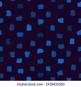 Grunge style seamless pattern. Repeated dash line motif. Modern minimal geometric surface print. Freehand brush design texture. Handdrawn doodle contemporary ornament. Vector abstract background