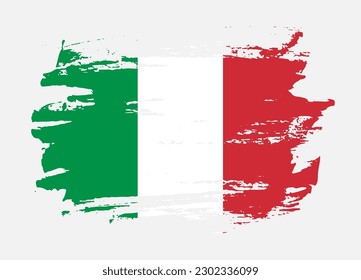 Grunge style textured flag of Italy country