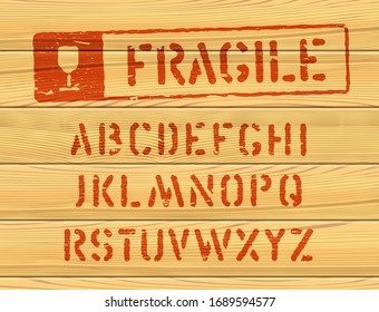 Fuente de negrita vectorial de estilo grueso para envío de paquetes