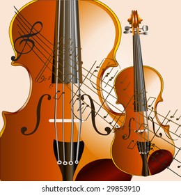 grunge style violin background