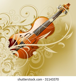 grunge style violin background