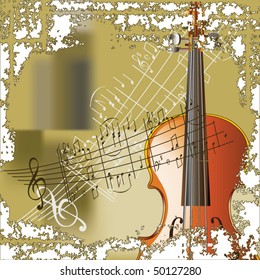 grunge style violin background