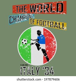 Grunge style world football theme vol.2, vector