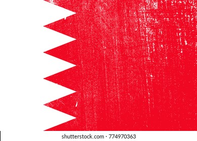 grunge styled flag of Bahrain
