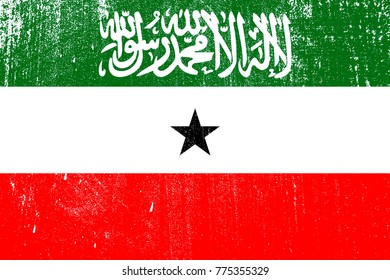 grunge styled flag of Somaliland