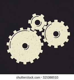 Grunge styled gears.