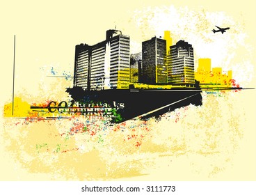 Grunge Styled Urban Background