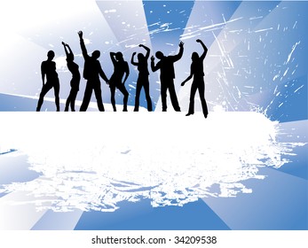 grunge style-people - vector