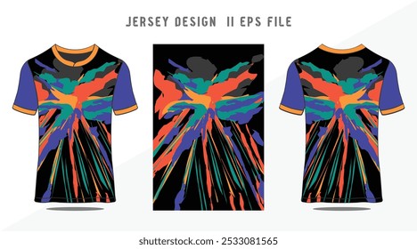 Projeto de camisa de impressão de sublimação Grunge
