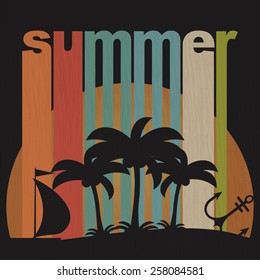 Grunge summer holiday background