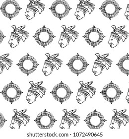 grunge sun aztec symbol and cacique background