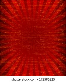 Grunge sunburst pattren background (Vector)