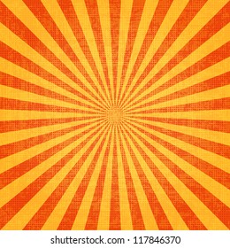 Grunge sunburst vector image