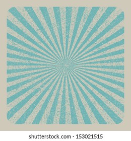 Grunge Sunburst Vector Image