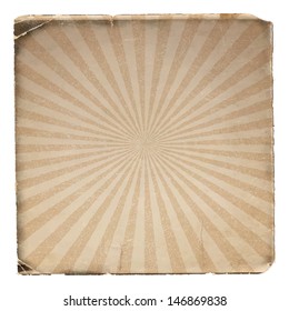 Grunge sunburst vector image. Eps 10