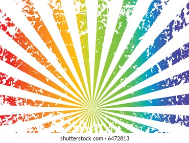 Fondo del amanecer grueso - arco iris