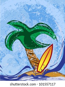 grunge surf design