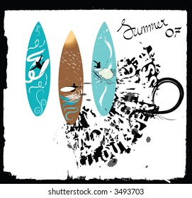 grunge surfboard design summer 2007