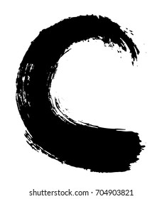 Grunge surfing icon. Vector brush wave. Sea wave logo template.