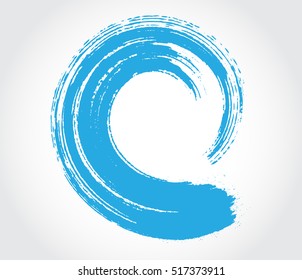 Grunge surfing icon.Vector brush wave.Sea wave logo template.
