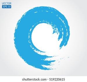 Grunge surfing icon.Vector brush wave.Sea wave logo template.