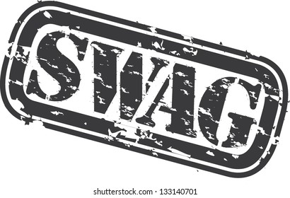 Grunge swag rubber stamp, vector illustration